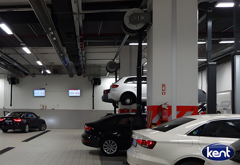 Yağlama makaralarıyla donatılmış servis katı